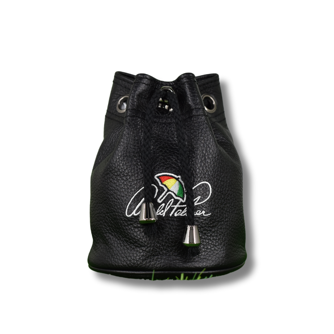 Arnold Palmer Vanto Vintage Genuine Leather Deluxe Tote Bag (Black)