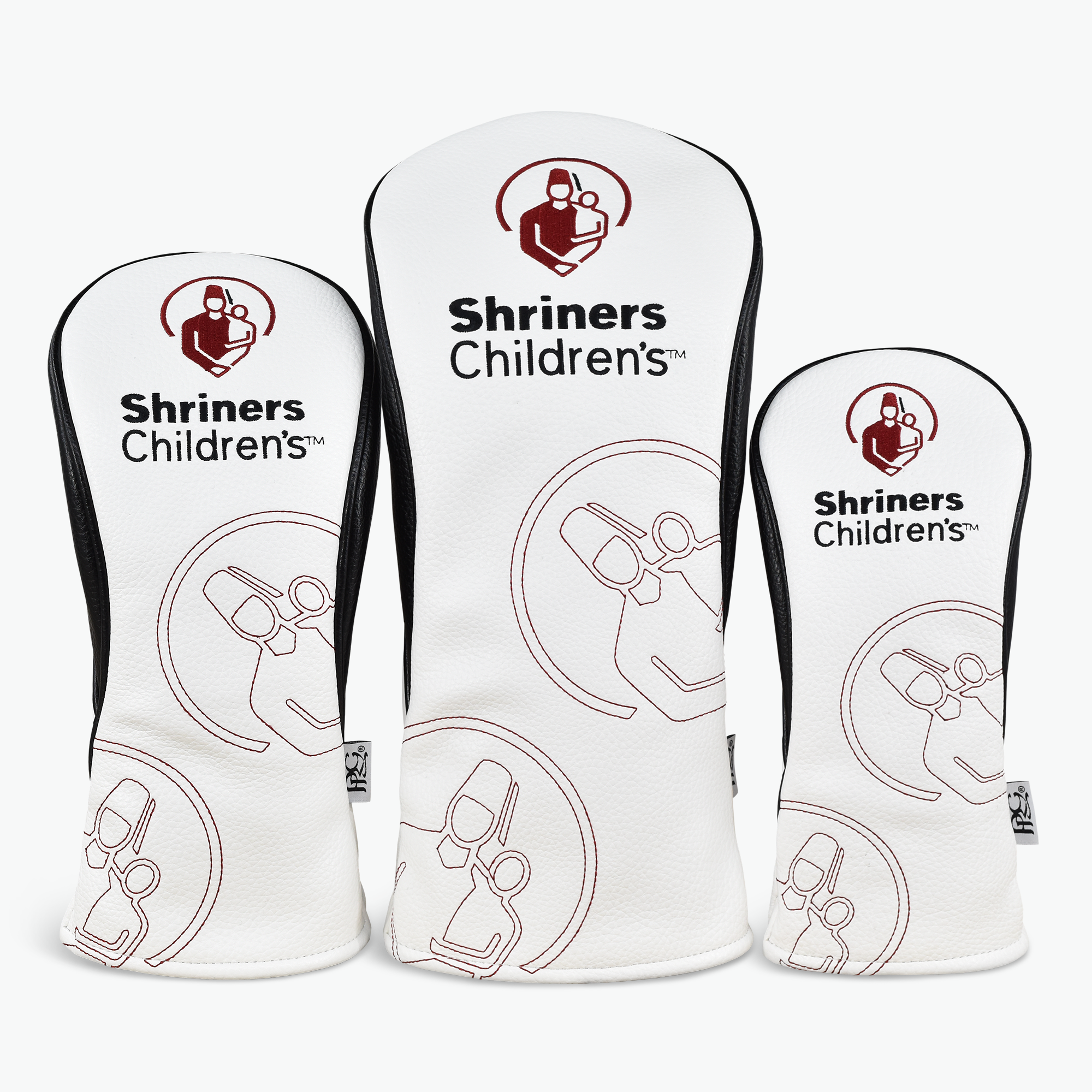Shriners Children's Elite Studio Wood Covers (Ghost Embroidery)