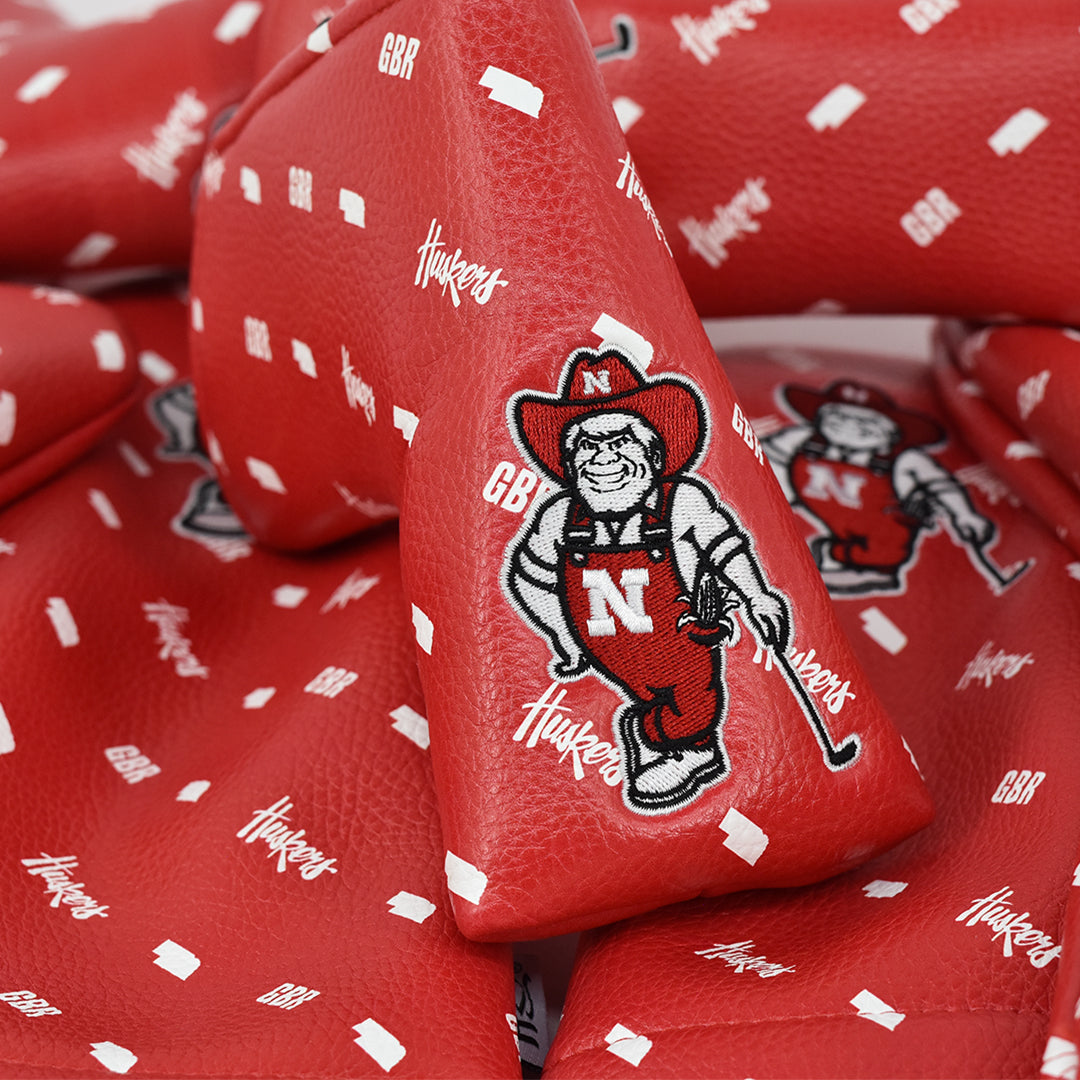 University of Nebraska Micro Print Blade Putter Cover