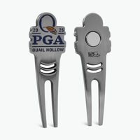 2025 PGA Championship Quail Hollow Custom Divot Tool and Ball Marker Set