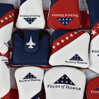 Folds of Honor Elite Vintage College Mallet Putter Cover (Red, White & Blue)