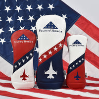 Folds of Honor Elite Vintage College Wood Covers (Red, White & Blue)