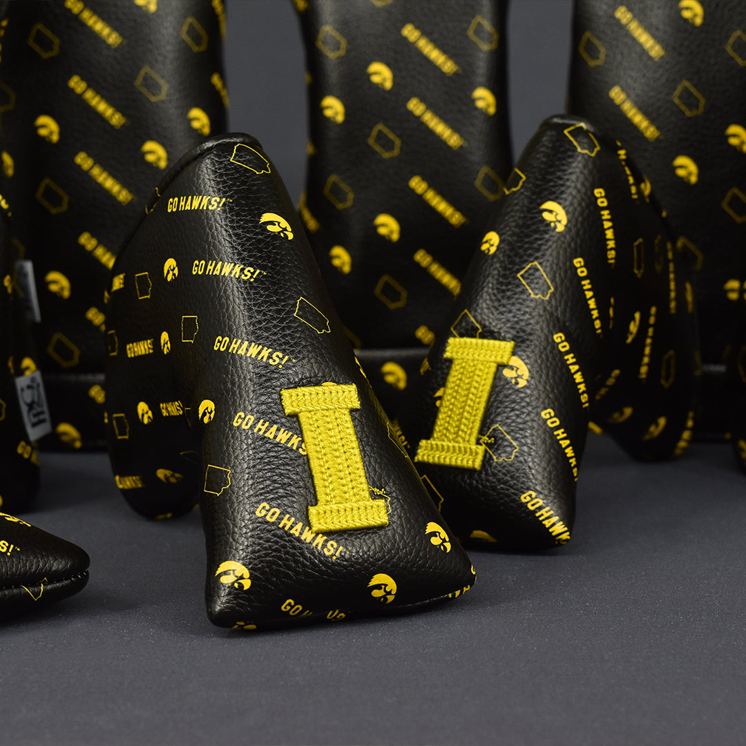 University of Iowa Micro Print Blade Putter Cover