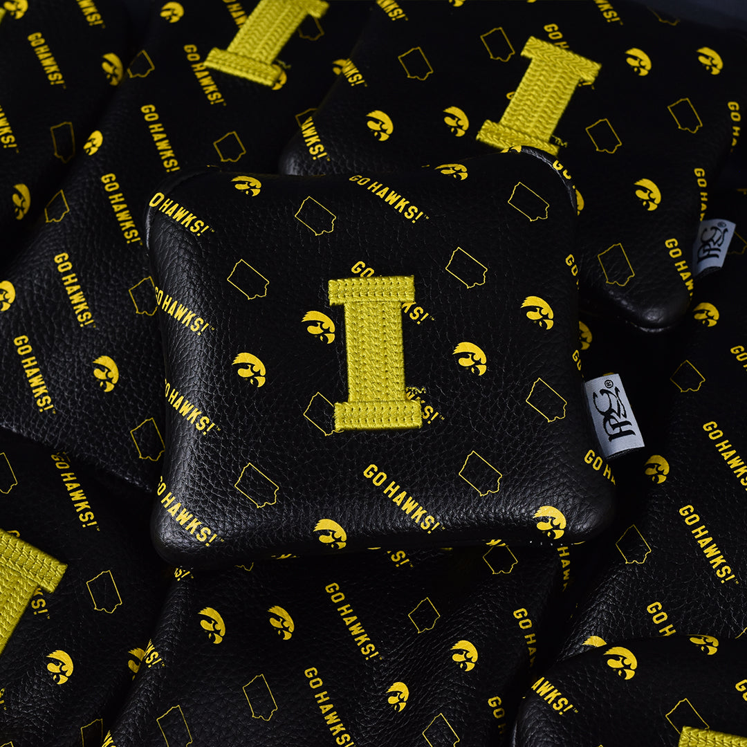 University of Iowa Micro Print Vintage Mallet Putter Cover