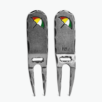 2025 Arnold Palmer Antique Silver Chiseled Divot Tool (Dual-Prong)