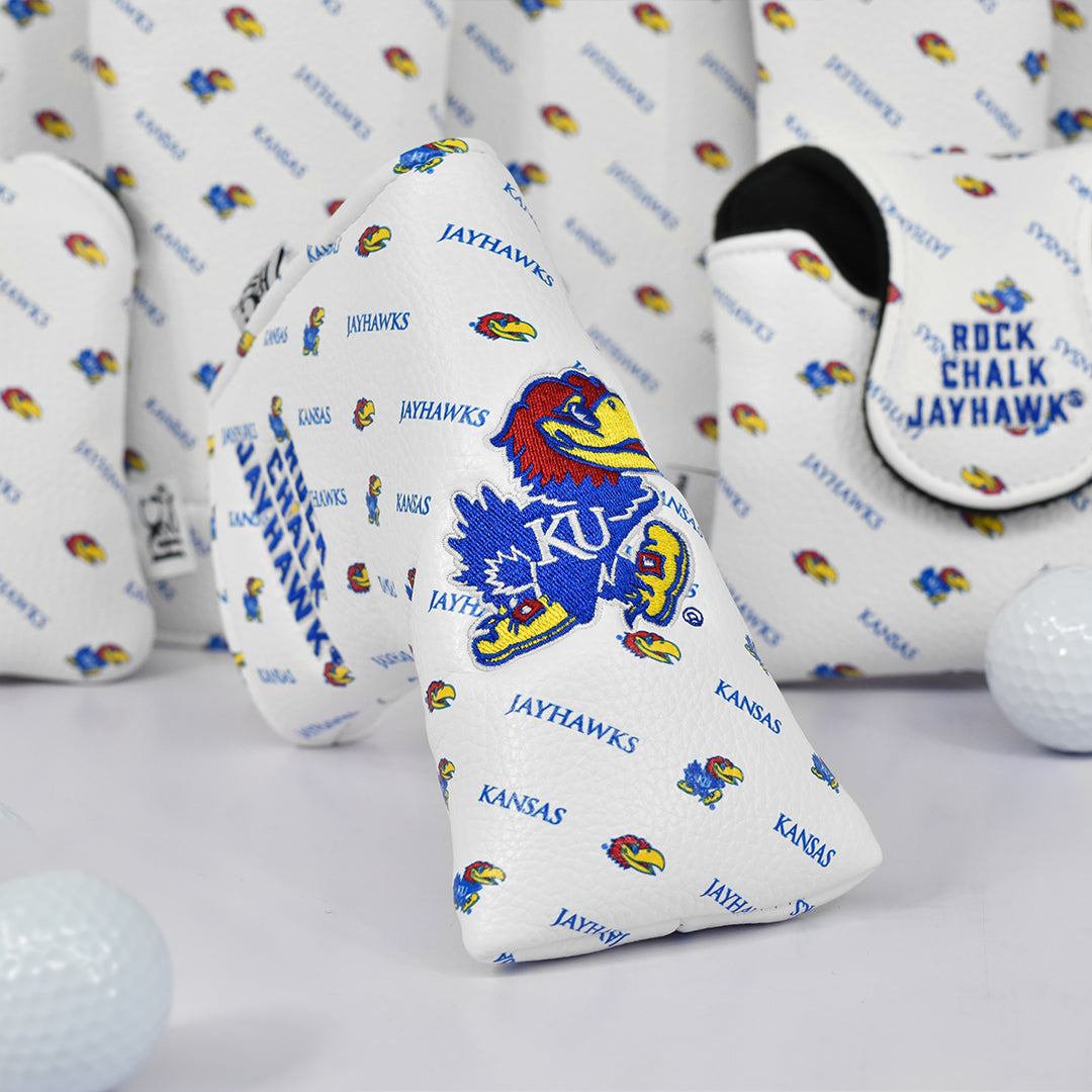 University of Kansas Micro Print Blade Putter Cover