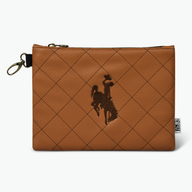 University of Wyoming Quilt Stitch Premium Zip Tote Bag