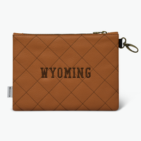 University of Wyoming Quilt Stitch Premium Zip Tote Bag