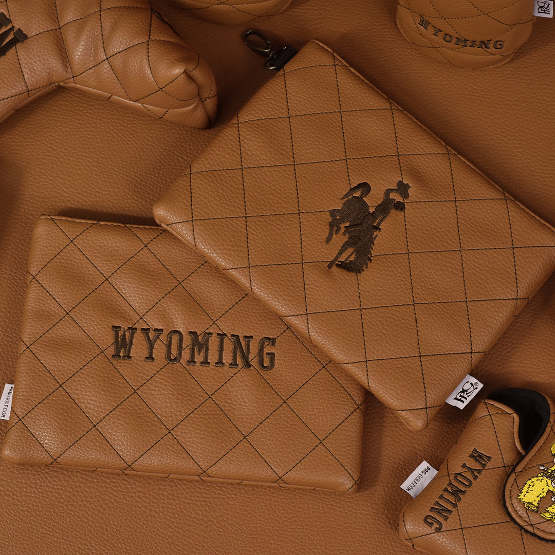 University of Wyoming Quilt Stitch Premium Zip Tote Bag