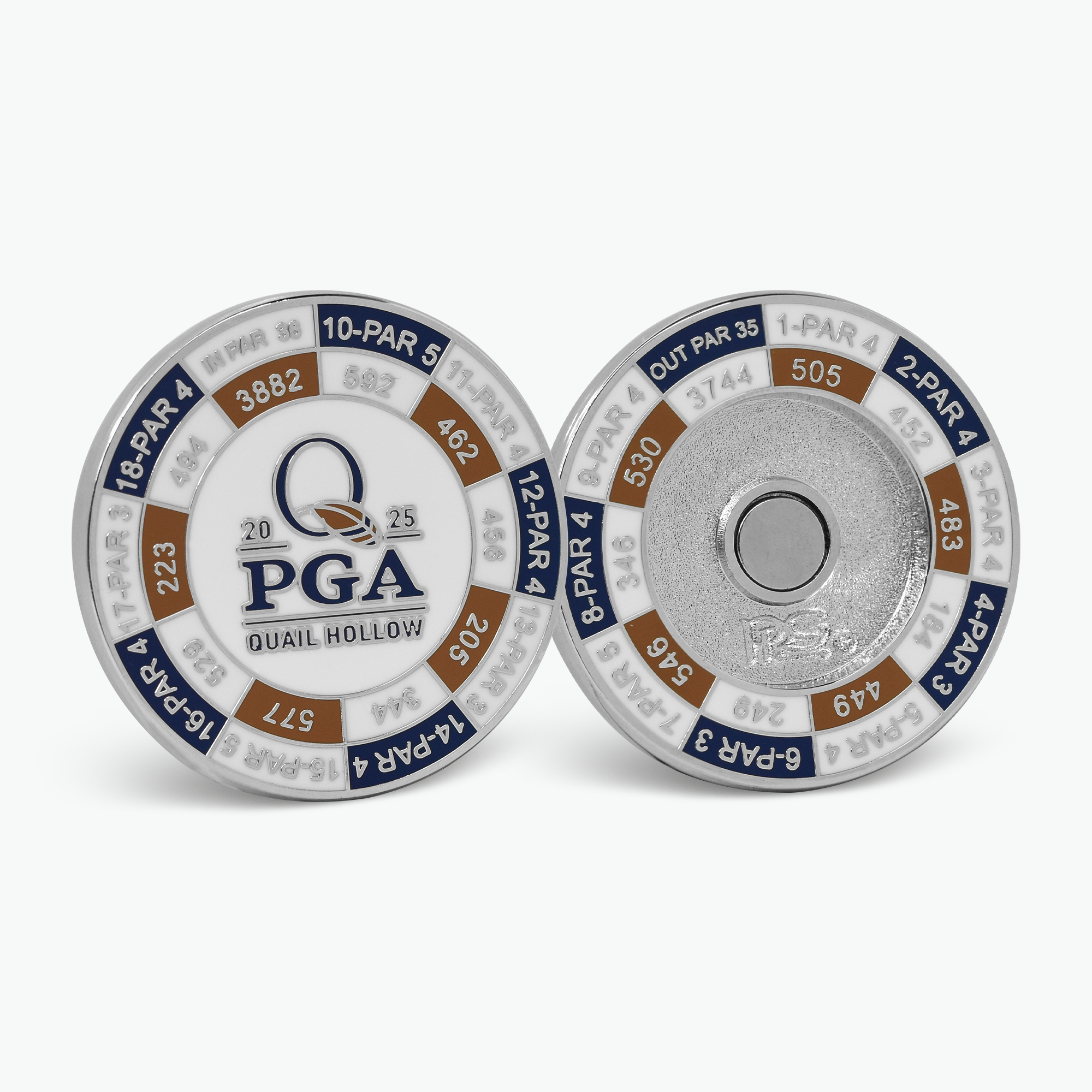 2025 PGA Championship Quail Hollow Yardage Duo