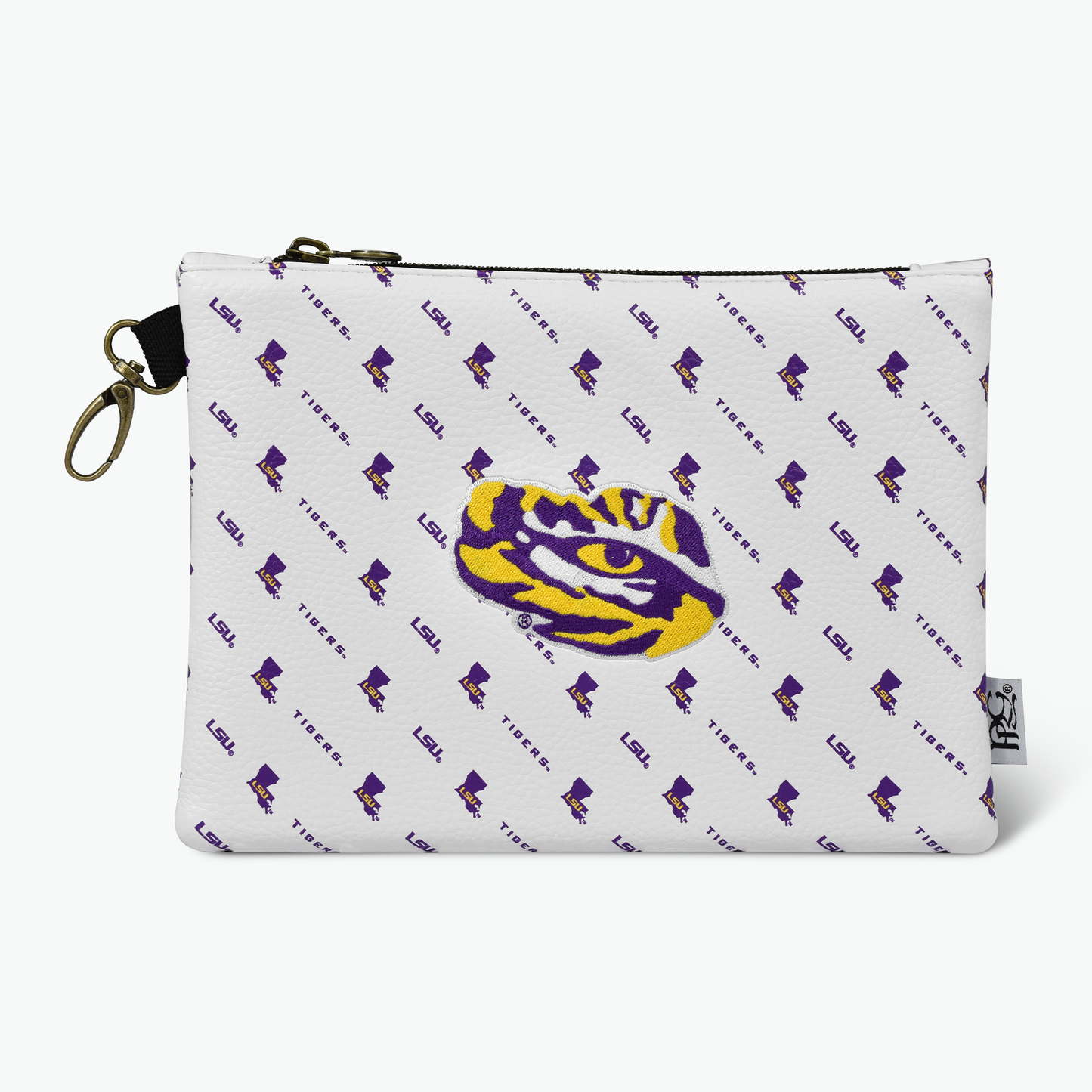 Louisiana State University Micro-Print Premium Zip Tote Bag