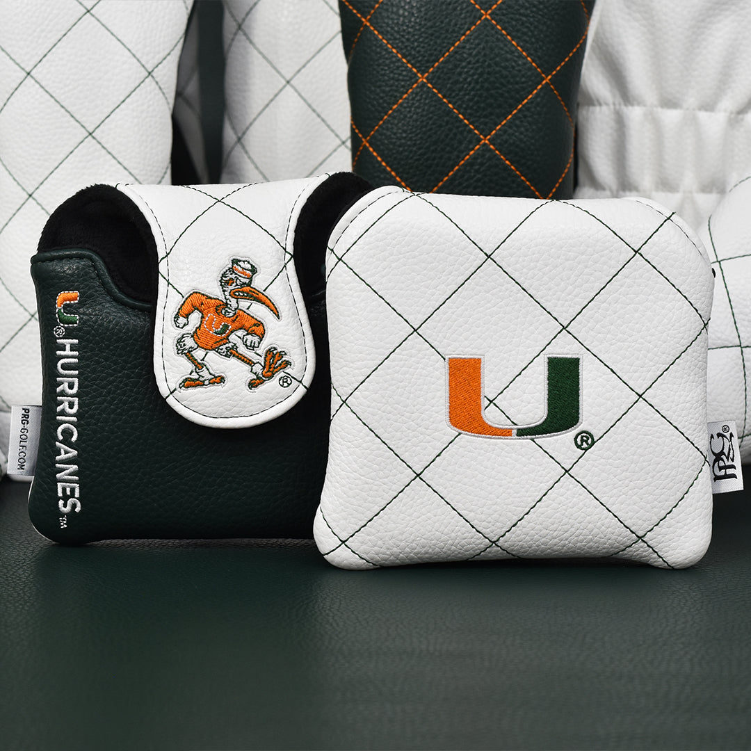 University of Miami Quilt Stitch Mallet Putter Cover