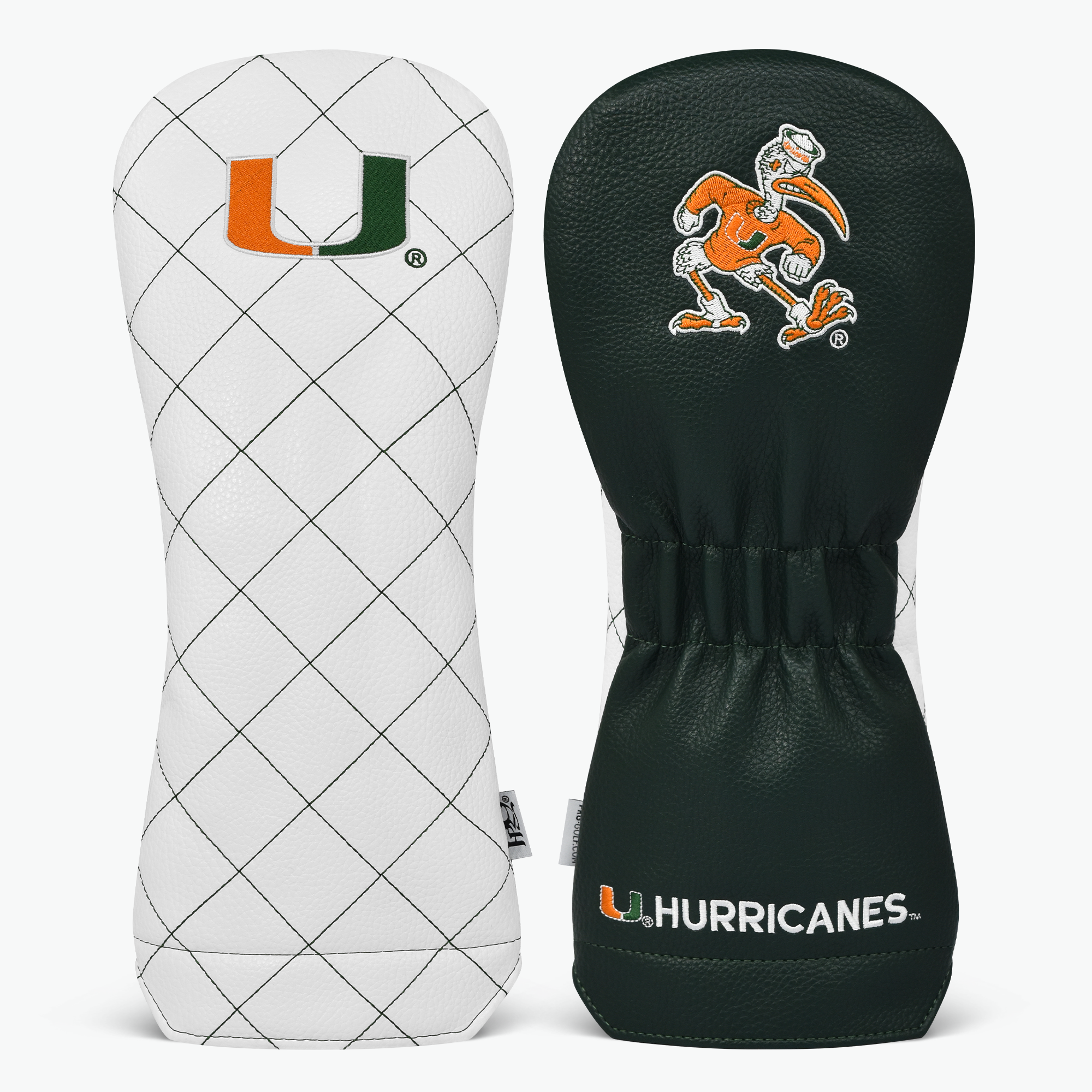 University of Miami Quilt Stitch Headcovers