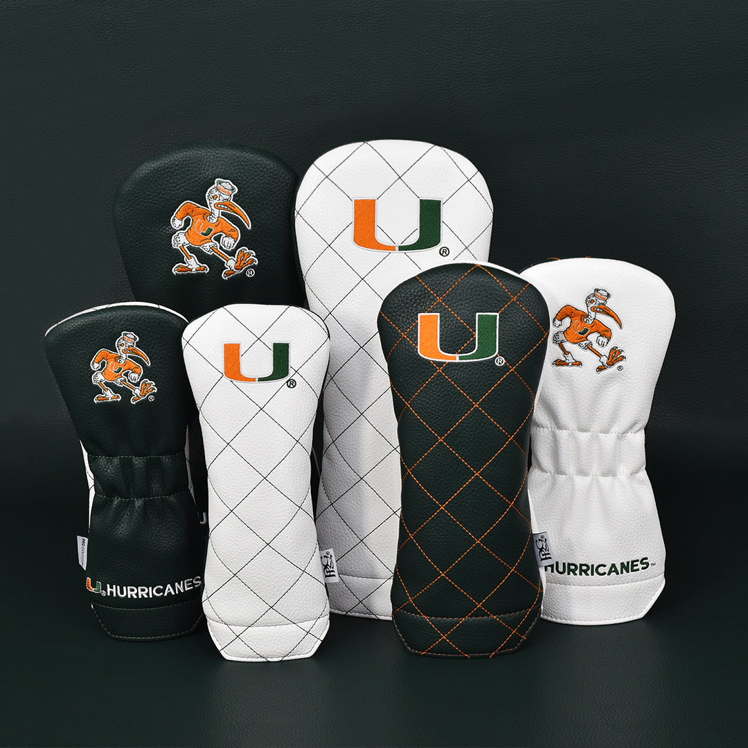 University of Miami Quilt Stitch Headcovers