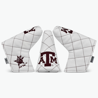 Texas A&M Quilt Stitch Blade Putter Cover