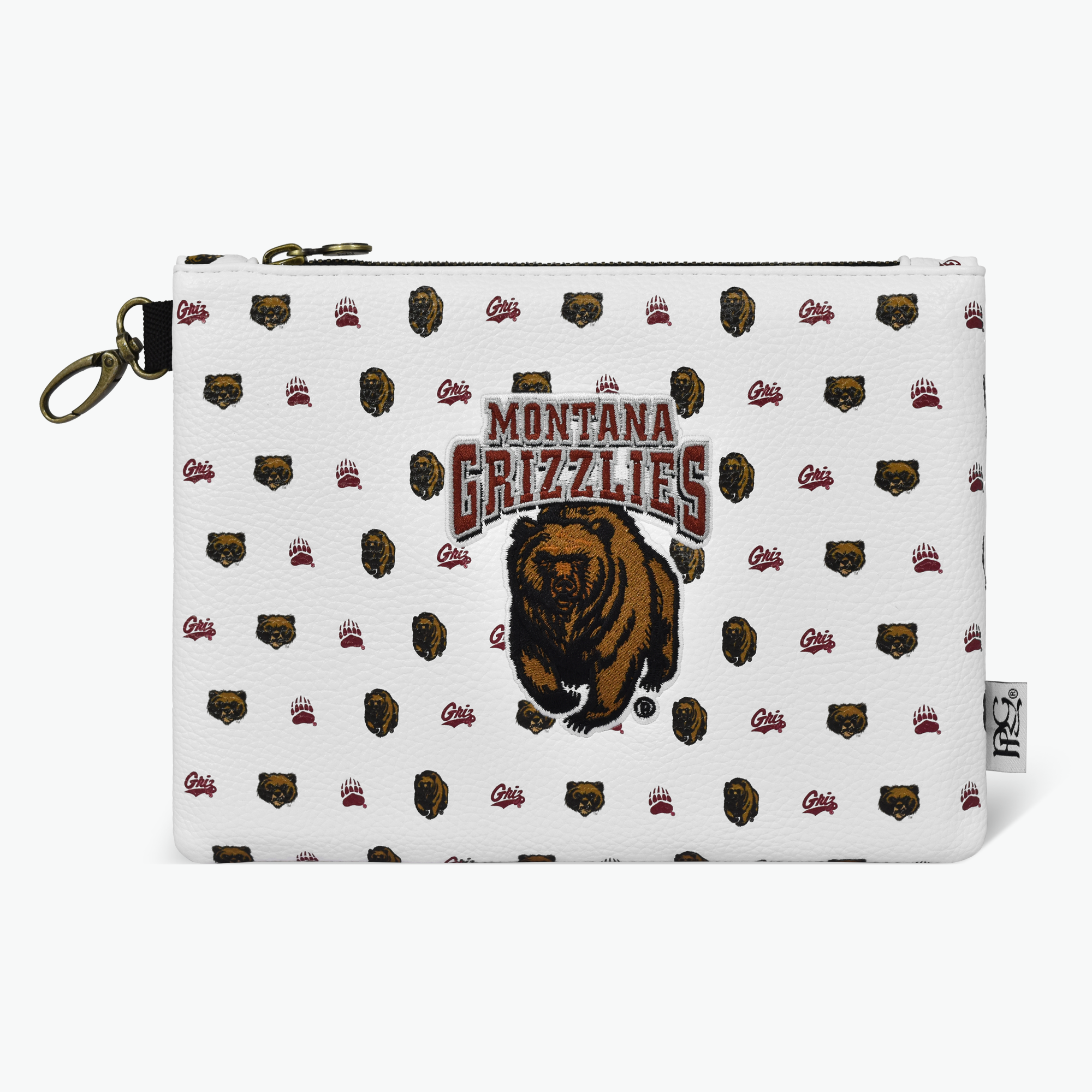 University of Montana Micro-Print Premium Zip Tote Bag