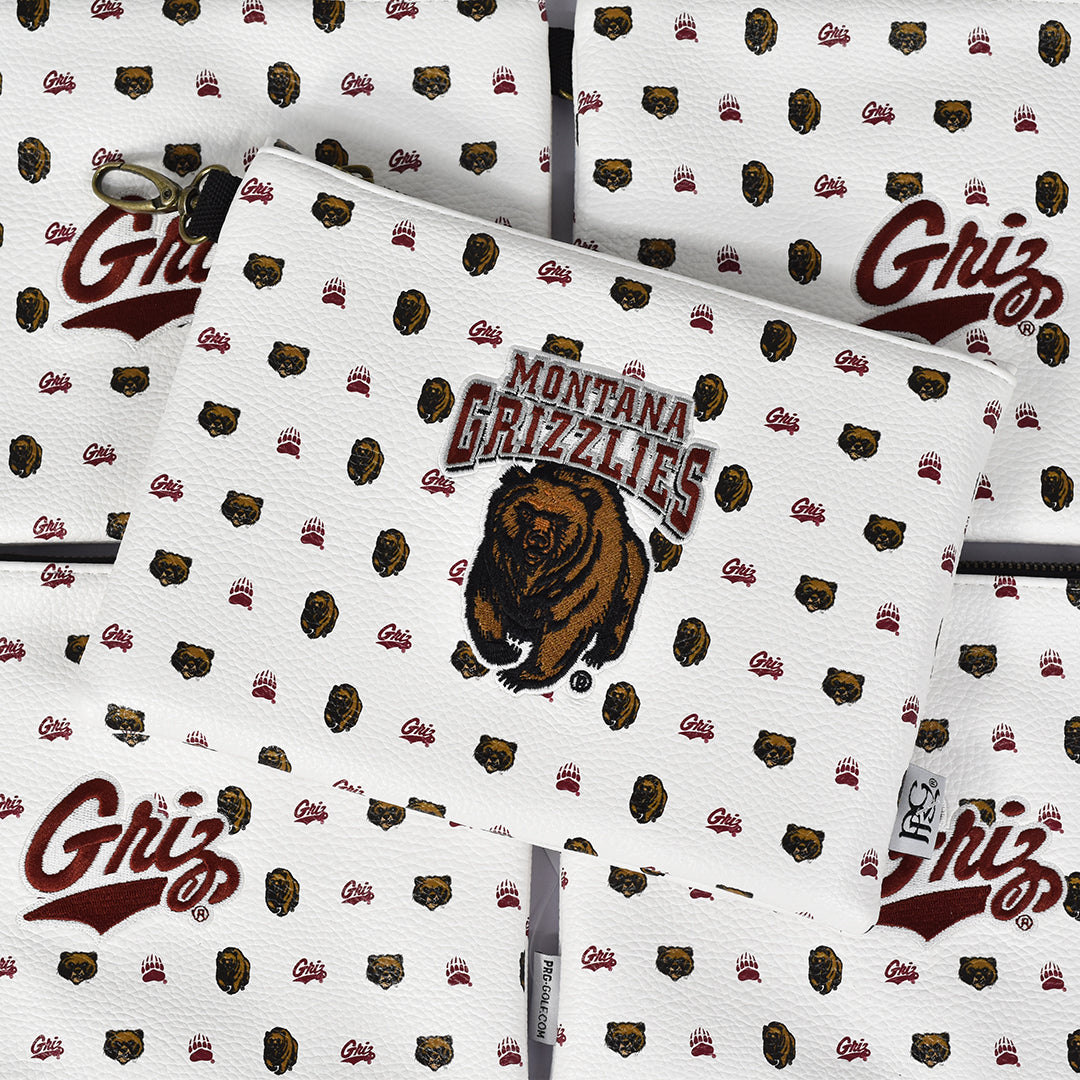 University of Montana Micro-Print Premium Zip Tote Bag