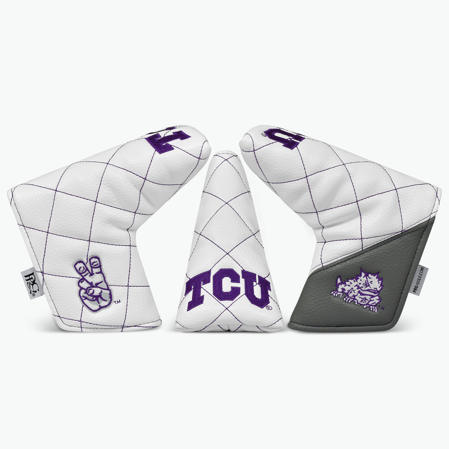 Texas Christian University Quilt Stitch Blade Putter Cover