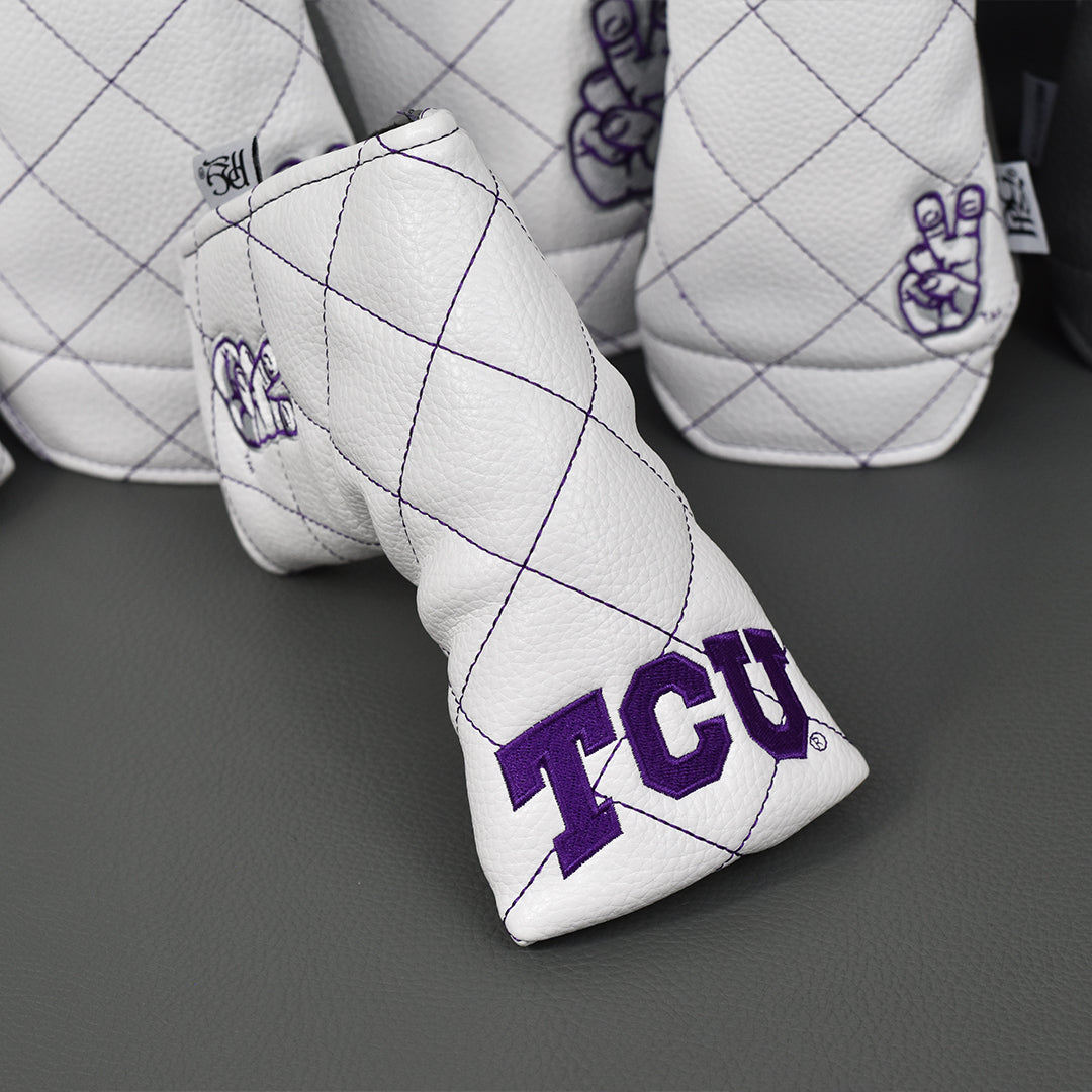 Texas Christian University Quilt Stitch Blade Putter Cover