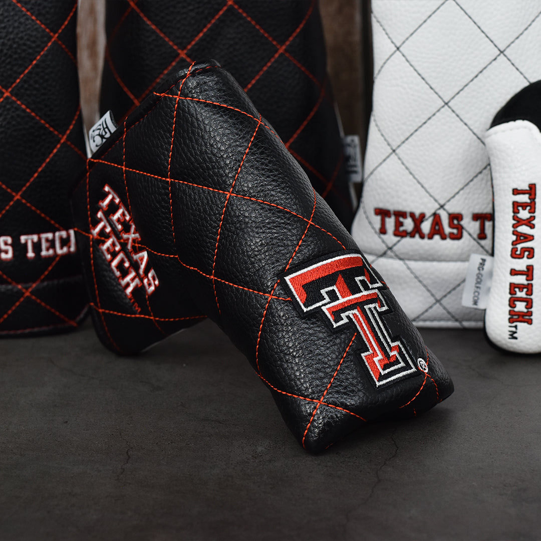 Texas Tech Quilt Stitch Blade Putter Cover