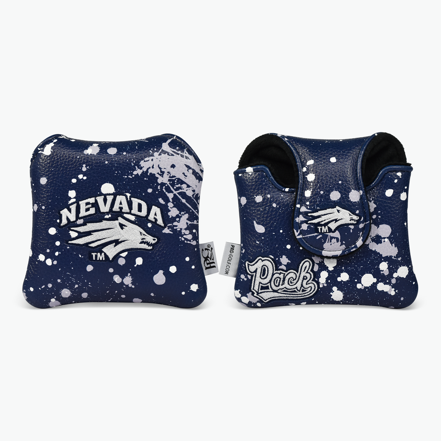 University of Nevada Reno Paint Splash Mallet Putter Cover