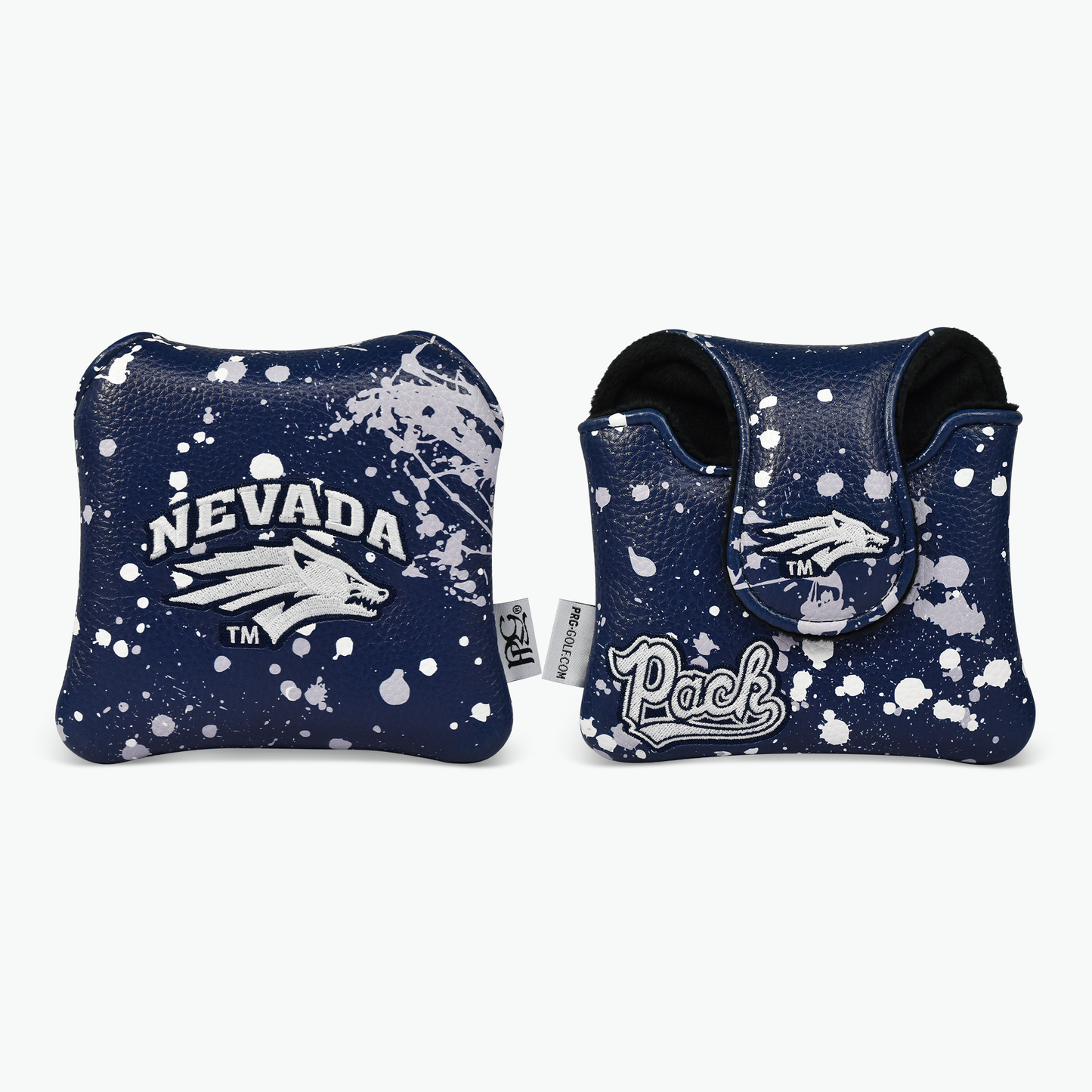 University of Nevada Reno Paint Splash Mallet Putter Cover