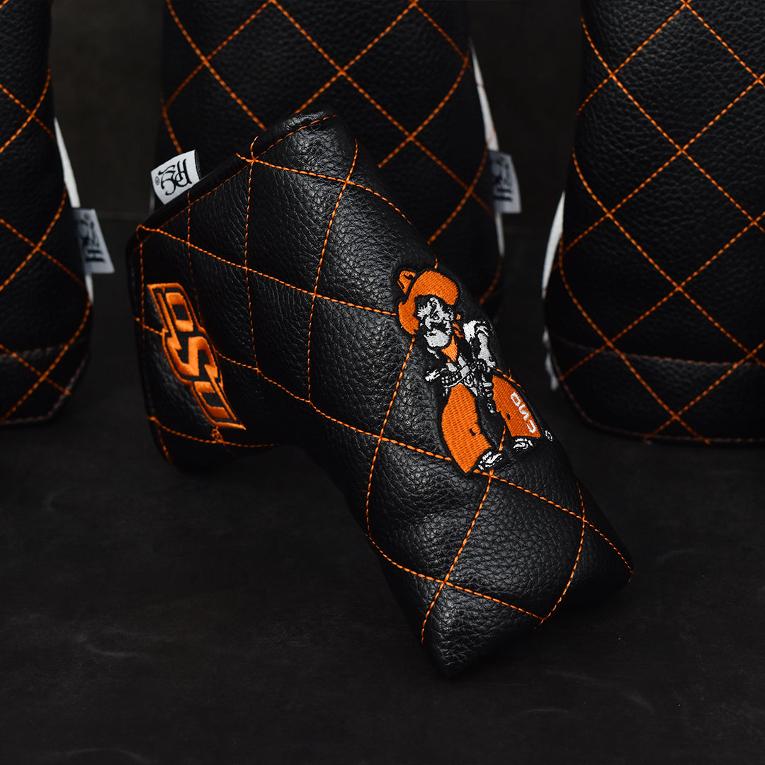 Oklahoma State University Quilt Stitch Blade Putter Cover