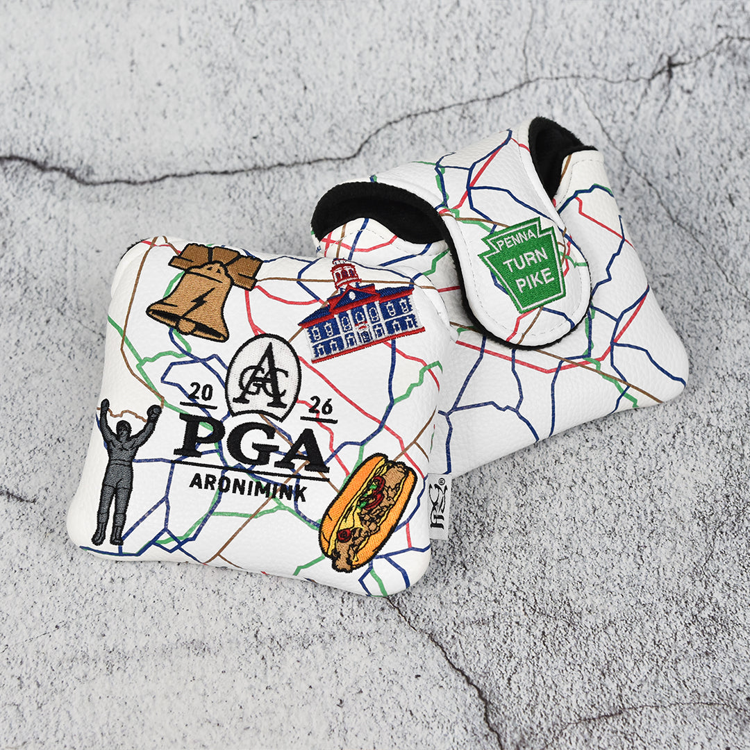 2026 PGA Championship Roadmap Vintage Mallet Putter Cover