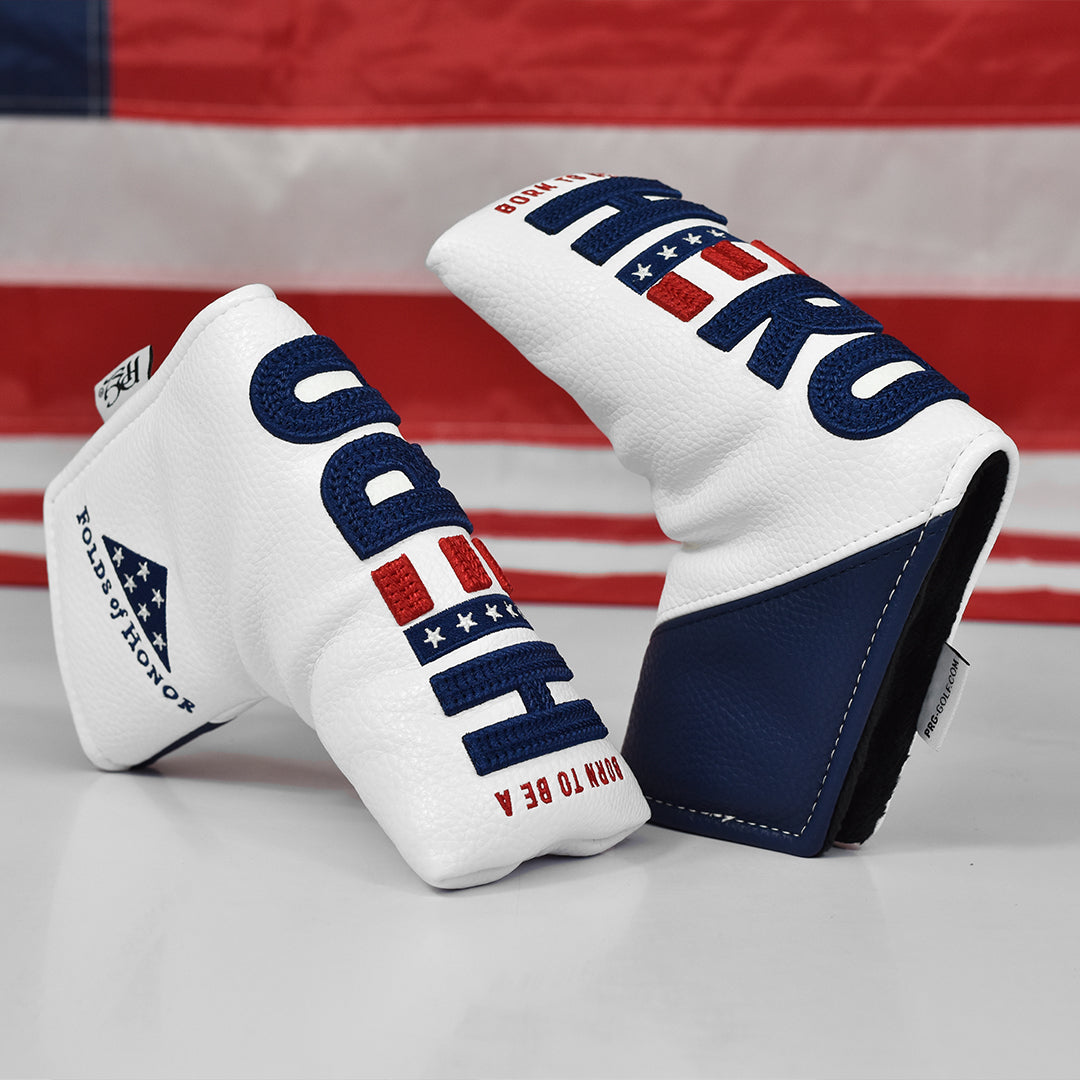 Born To Be A Hero - Limited Edition - Folds of Honor Blade Putter Cover