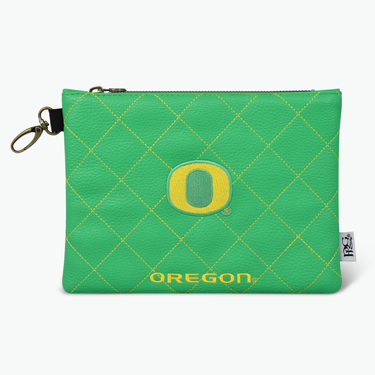 University of Oregon Quilt Stitch Premium Zip Tote Bag