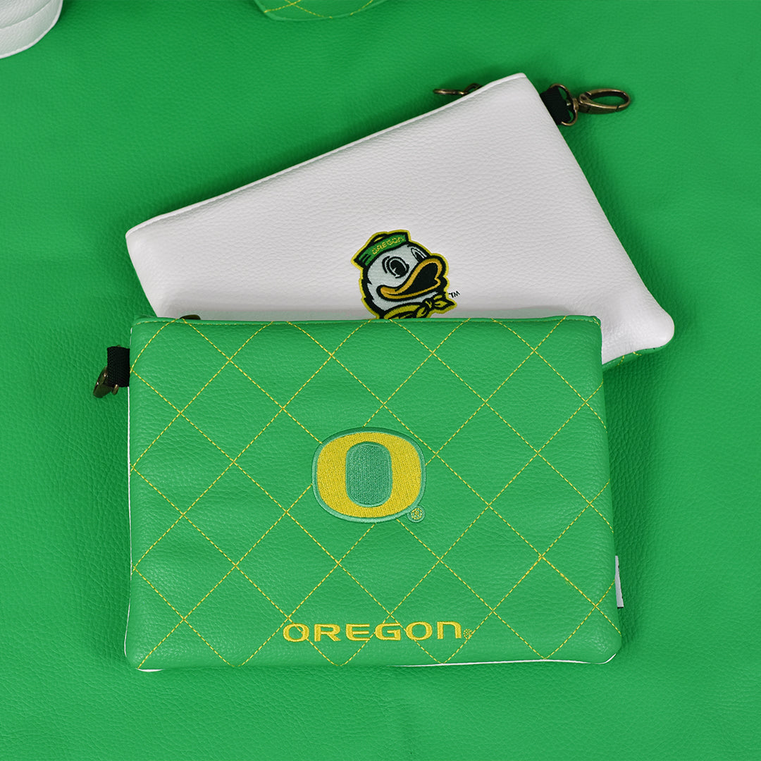 University of Oregon Quilt Stitch Premium Zip Tote Bag