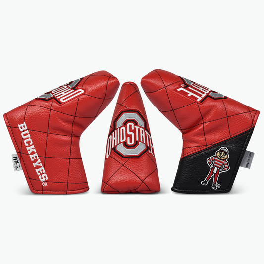 Ohio State University Quilt Stitch Blade Putter Cover