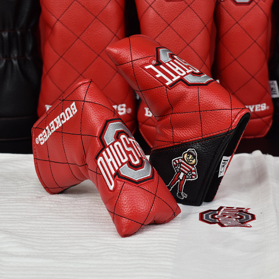 Ohio State University Quilt Stitch Blade Putter Cover