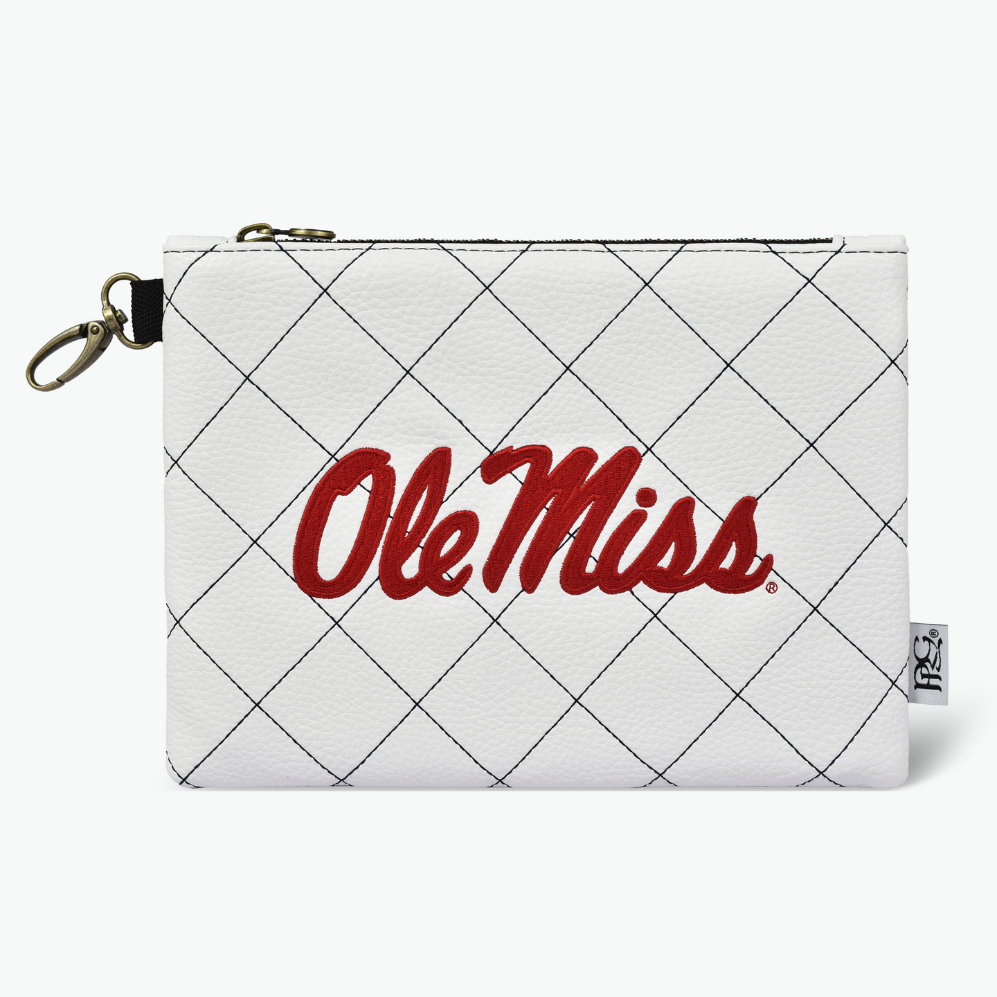 University of Mississippi Quilt Stitch Premium Zip Tote Bag