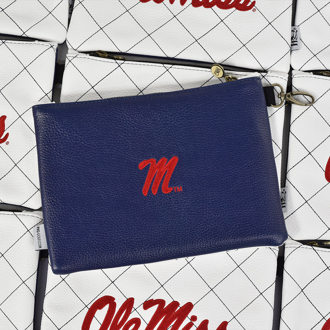 University of Mississippi Quilt Stitch Premium Zip Tote Bag