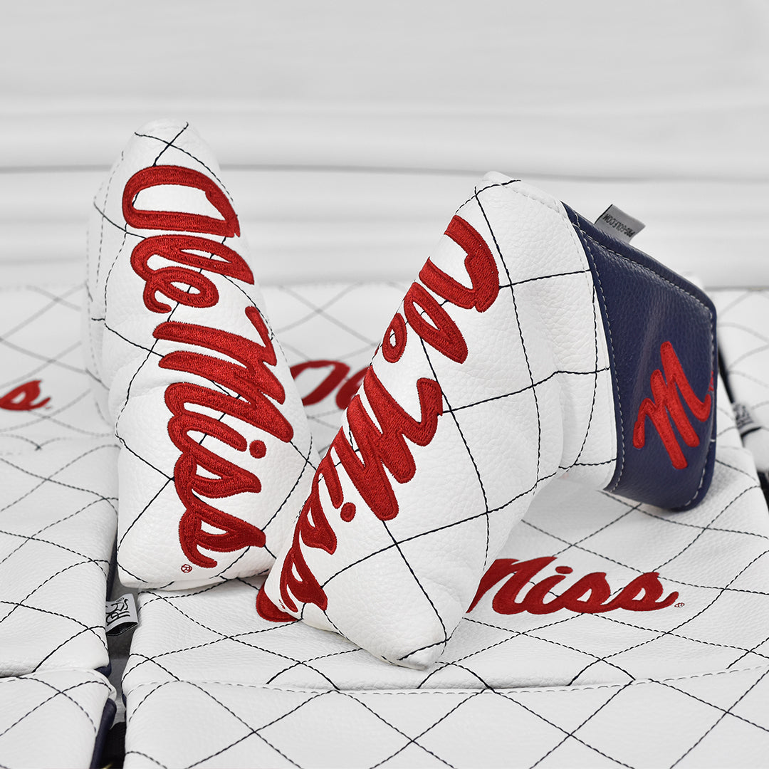 University of Mississippi Quilt Stitch Blade Putter Cover