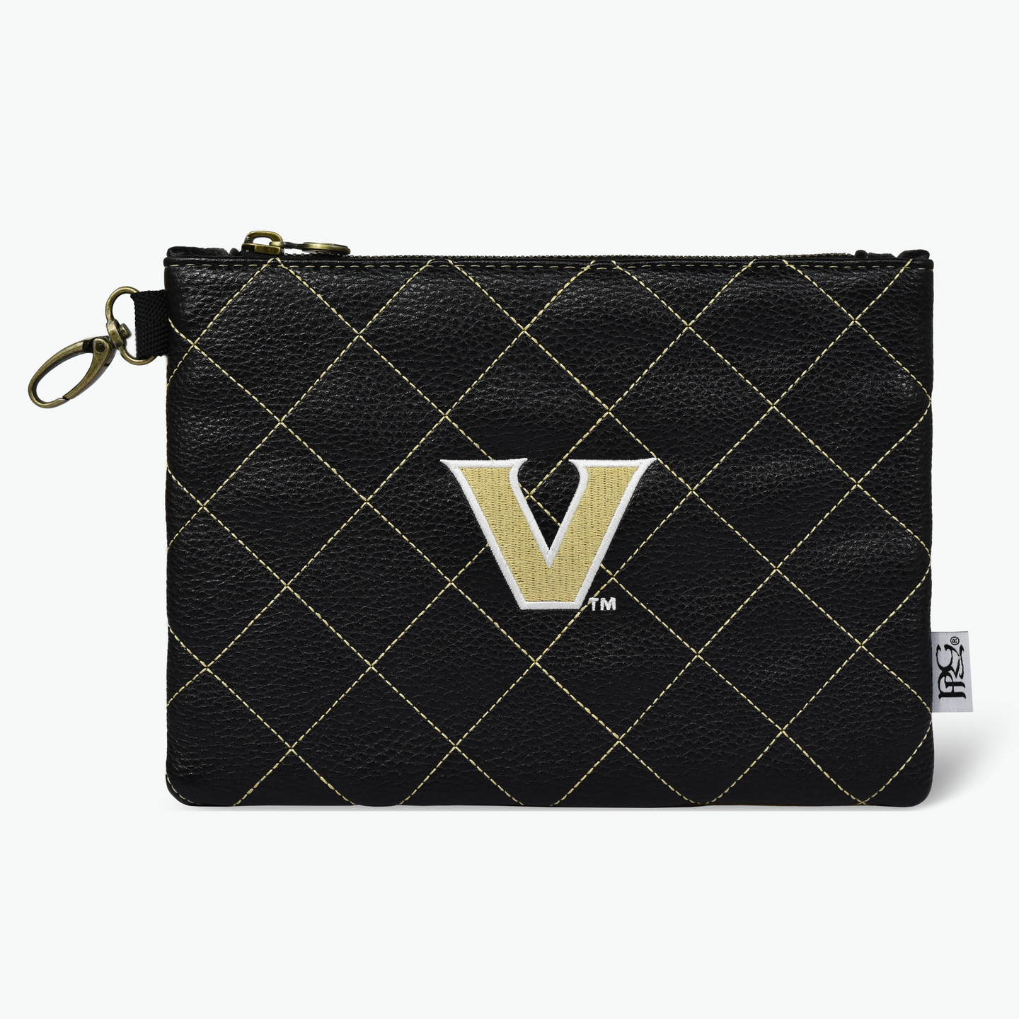 Vanderbilt University Quilt Stitch Premium Zip Tote Bag