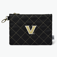 Vanderbilt University Quilt Stitch Premium Zip Tote Bag