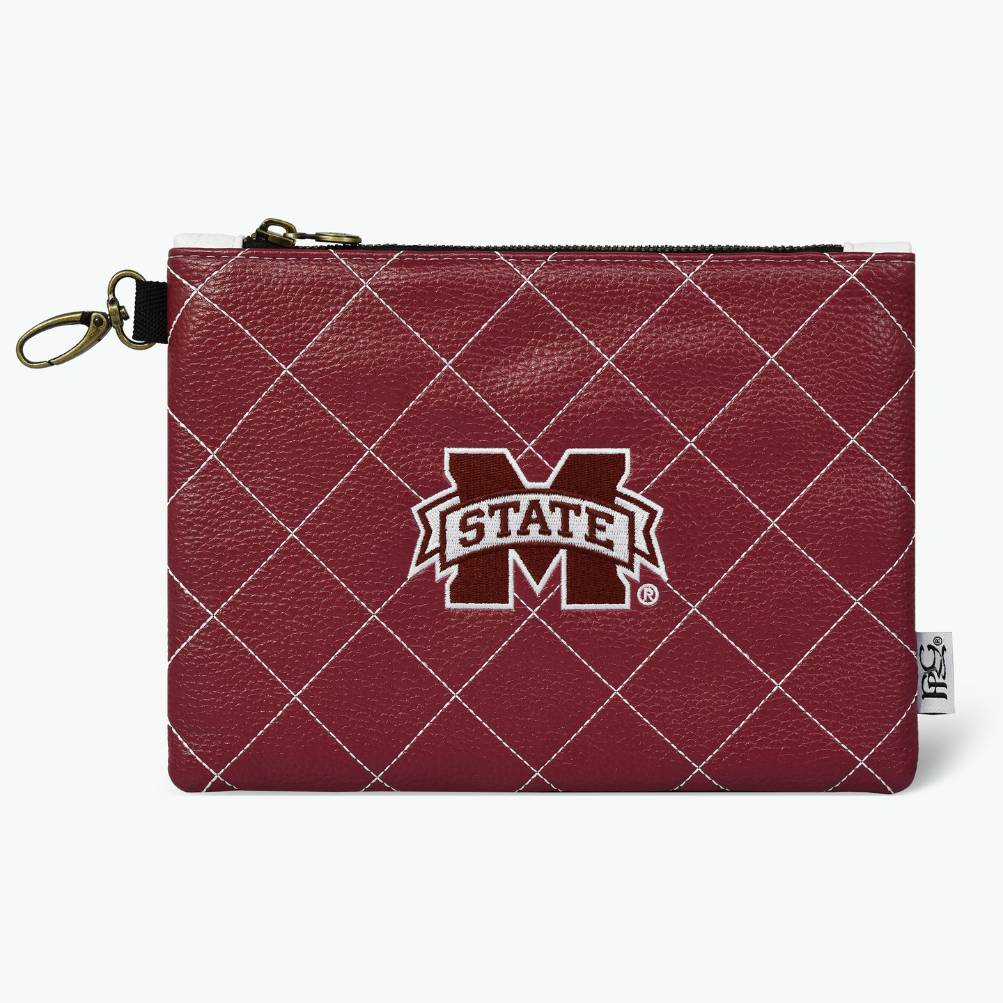 Mississippi State University Quilt Stitch Premium Zip Tote Bag