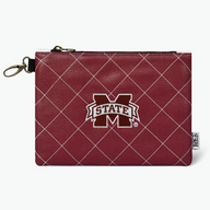 Mississippi State University Quilt Stitch Premium Zip Tote Bag