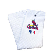 St. Louis Cardinals Cross Tri-Fold Towel (White)