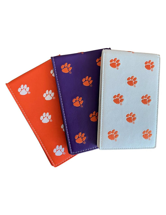 Clemson University Yardage Book Cover (Orange, Purple or White)