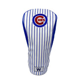 Chicago Cubs Headcovers (White/Blue Pinstripe)