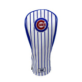 Chicago Cubs Headcovers (White/Blue Pinstripe)