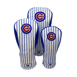 Chicago Cubs Headcovers (White/Blue Pinstripe)