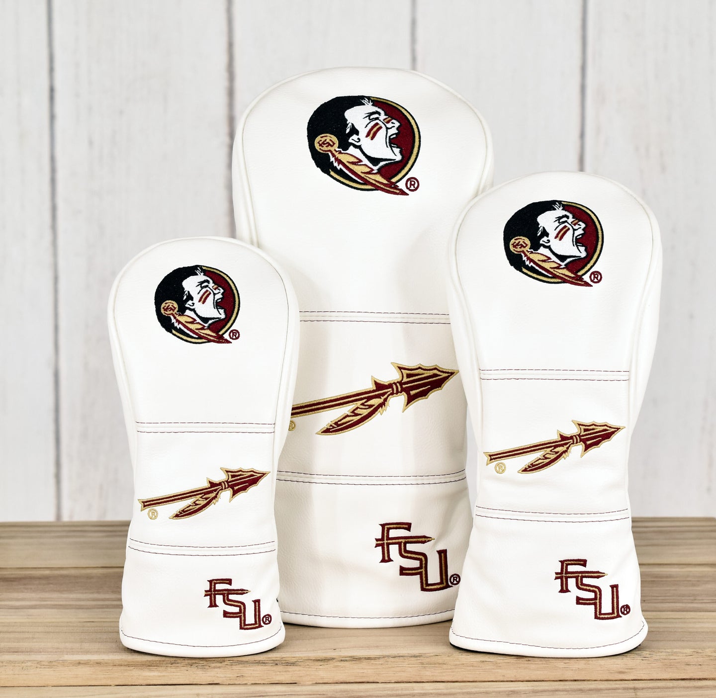 Florida State Seminoles Horizon Wood Covers (White)