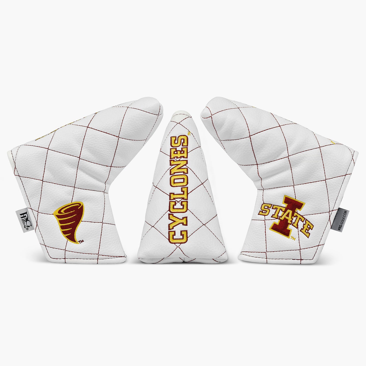 Iowa State University White Quilt Stitch Blade Putter Cover
