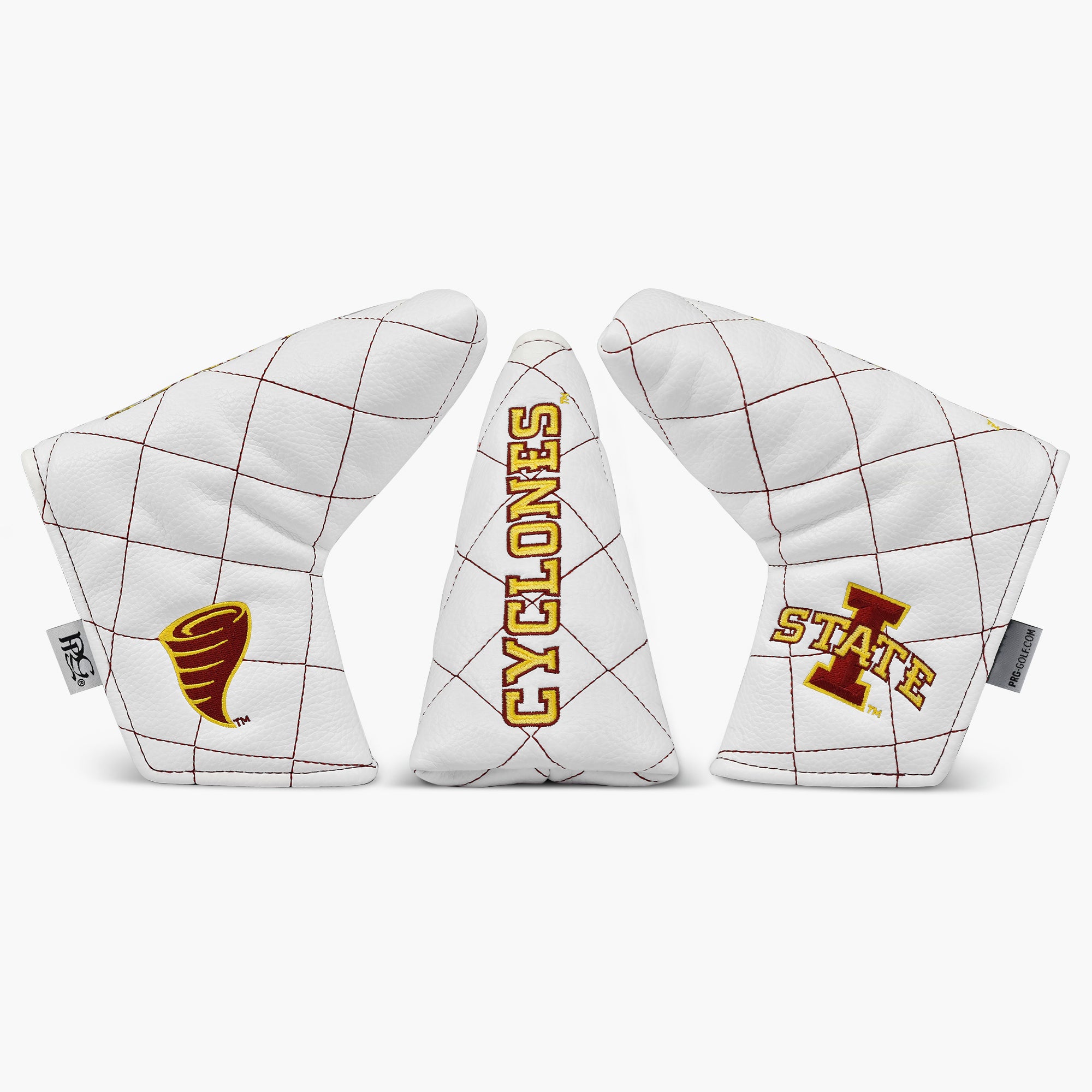 Iowa State University White Quilt Stitch Blade Putter Cover