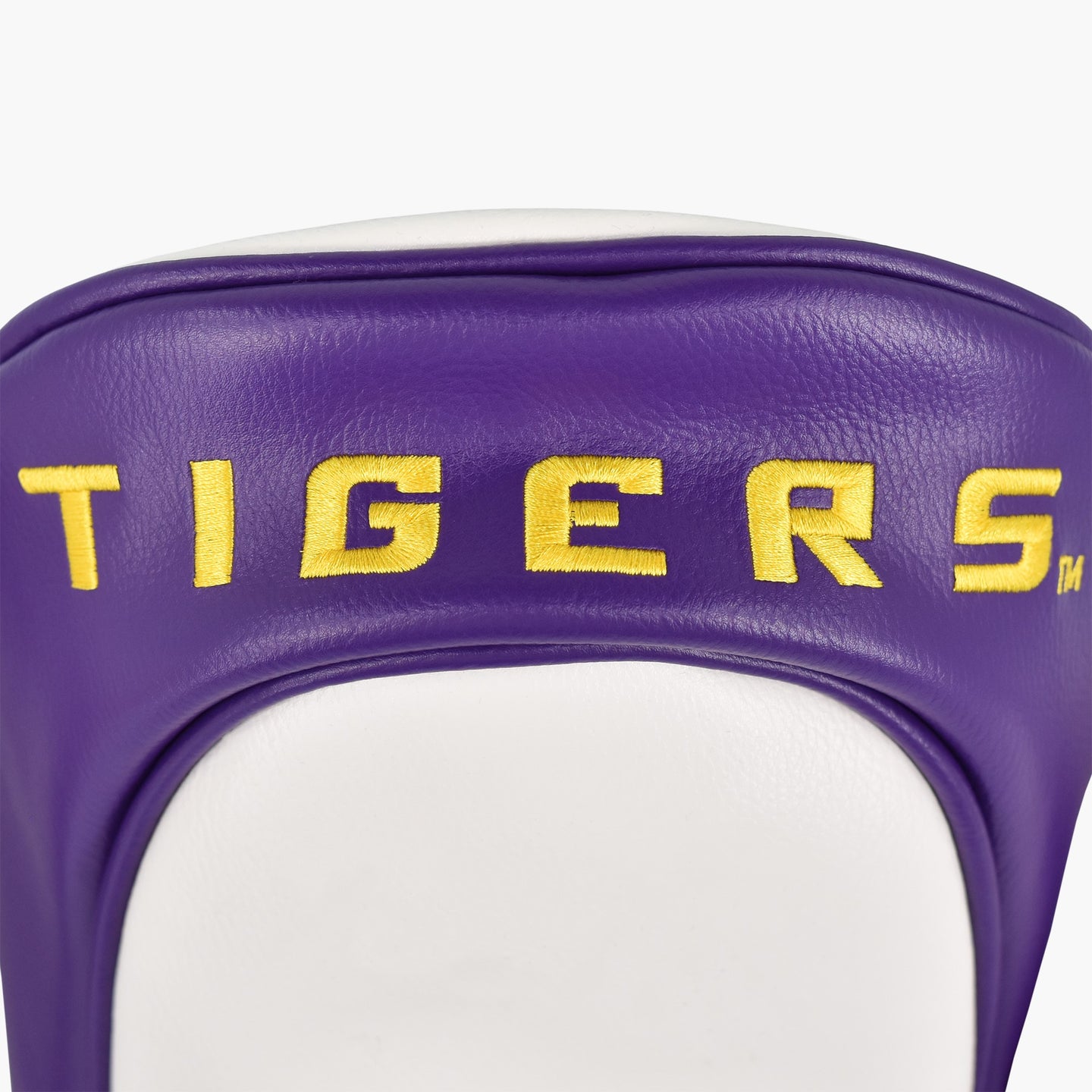 LSU Tigers Track Wood Covers (White/Purple)