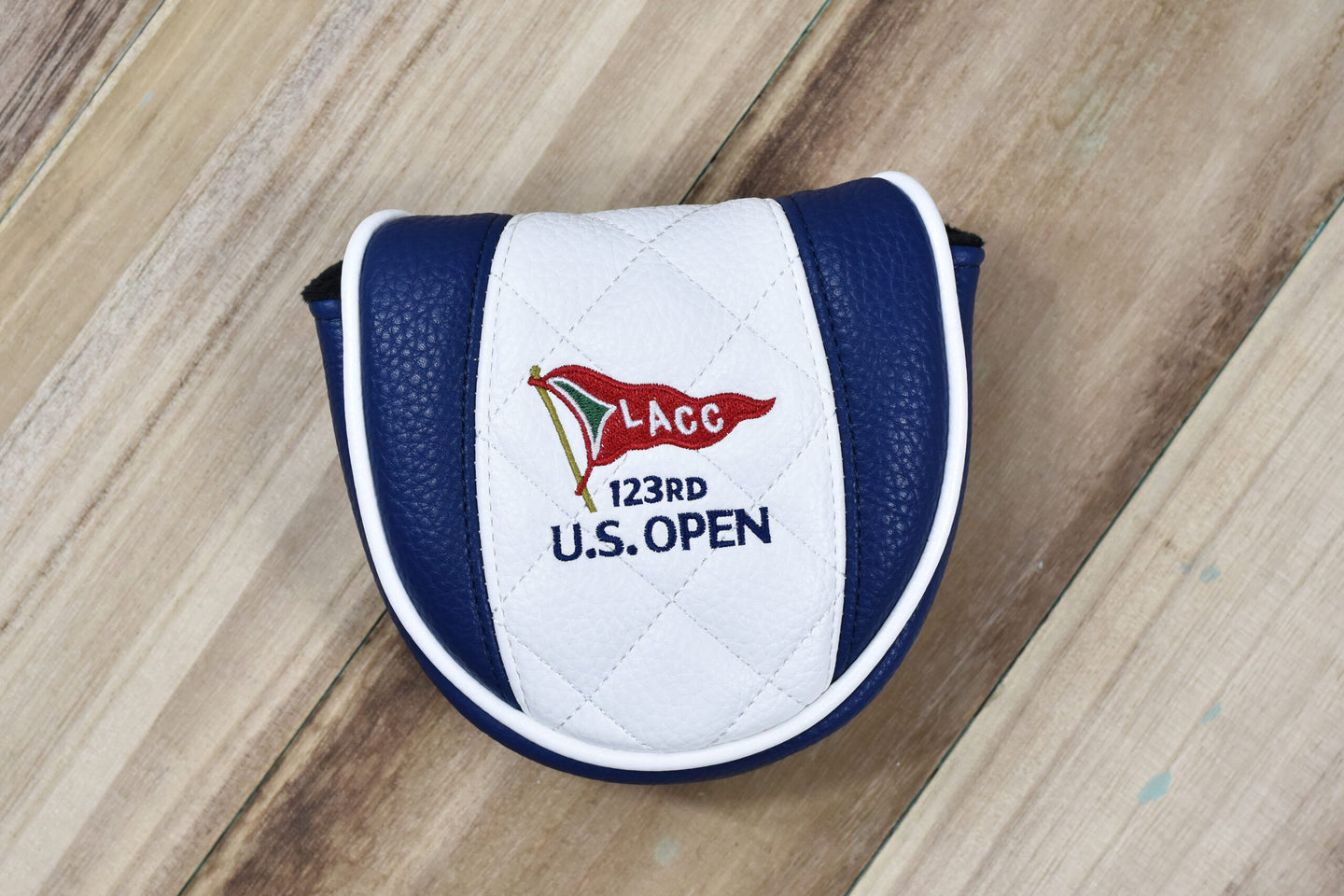 123rd U.S. Open at LACC Elite Continental Mallet Putter Cover (White/Navy)